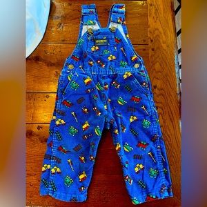 Vintage Oshkosh B’gosh overalls with trains!